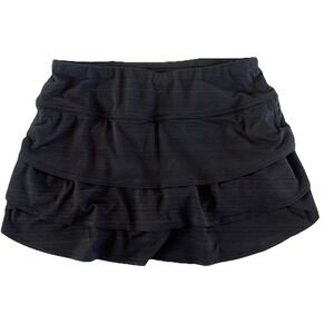 Athleta Swagger Skort Sz S Pleated Black Preppy Workout Tennis Golf Pickleball